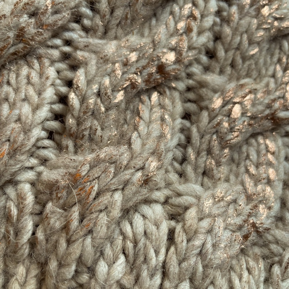 Rose Gold Accent Knit Toque - Picture 3 of 3